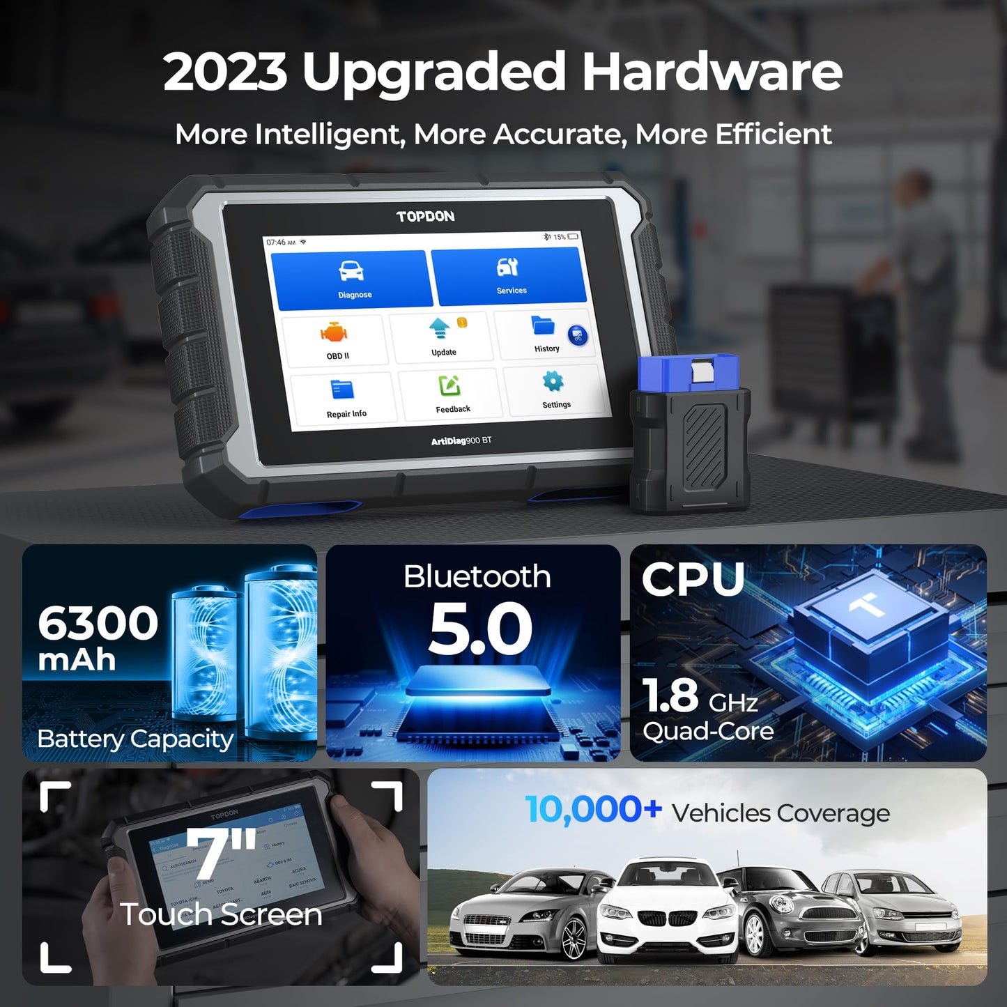 Wireless OBD2 Diagnostic Scanner with ECU Coding
