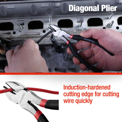 7-Piece Pliers Set for DIY & Repairs