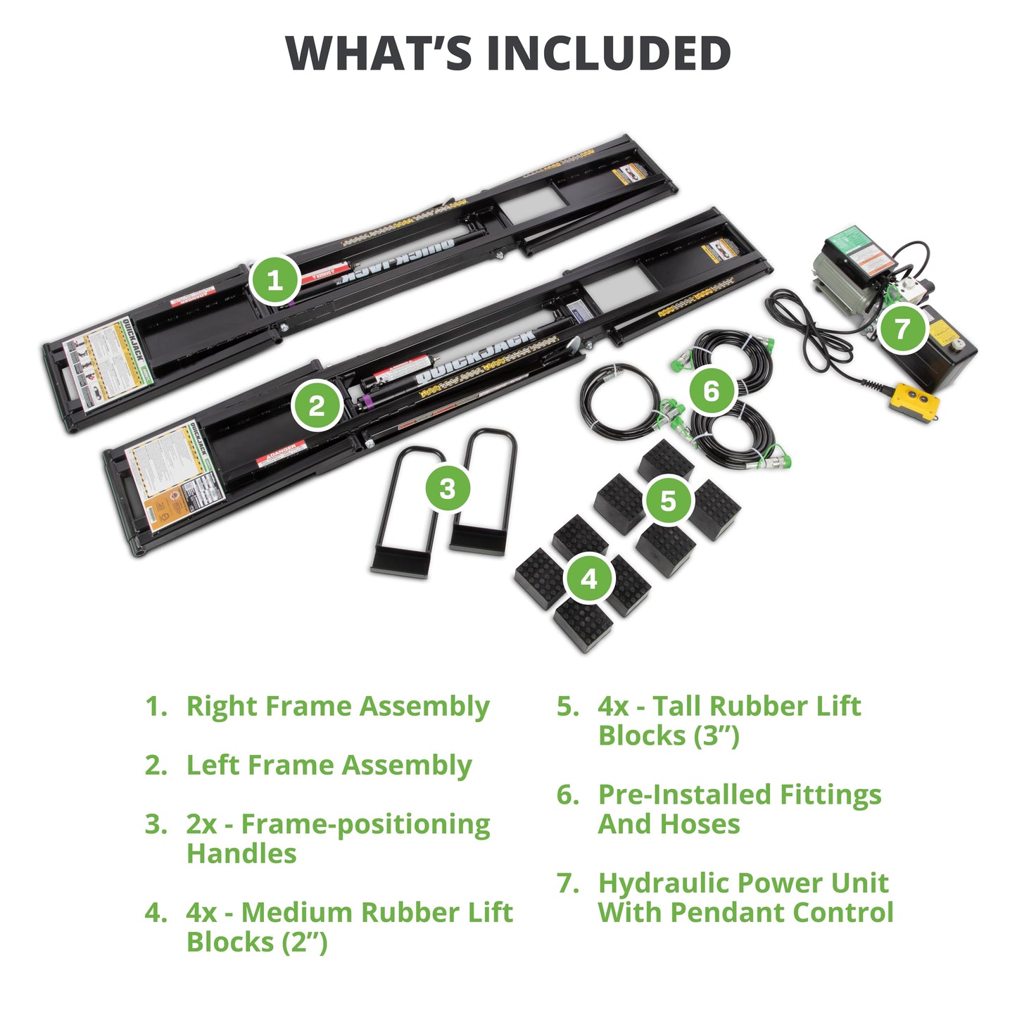 Portable Car Lift with 110V Power Unit