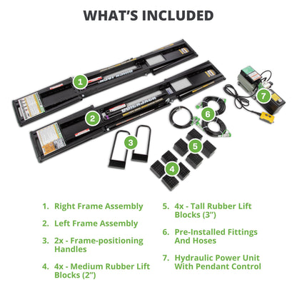 Portable Car Lift with 110V Power Unit