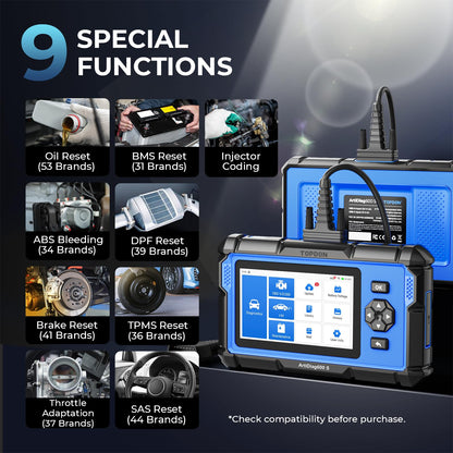 OBD2 Diagnostic Scanner with Reset Functions