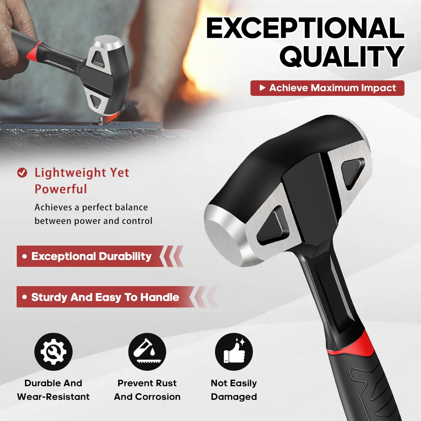 3lb Heavy Duty Sledge Hammer