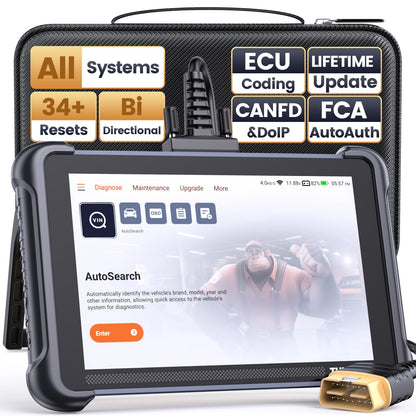 Bidirectional OBD2 Scanner with ECU Coding