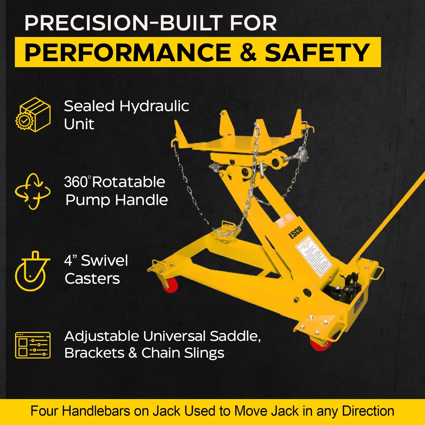 2.2-Ton Heavy Duty Transmission Jack